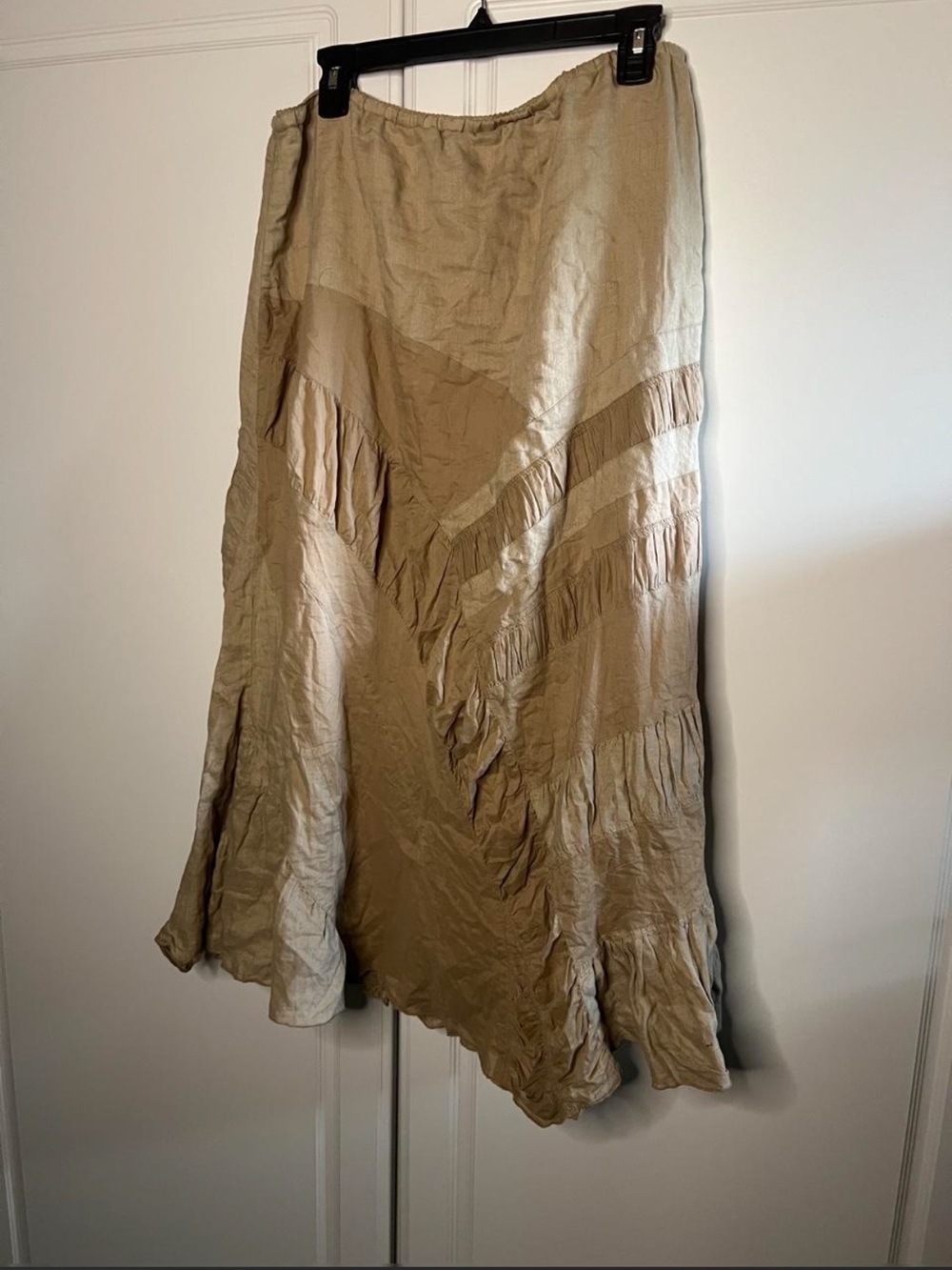 Y2K 100% linen cottagecore skirt - Picture 8 of 9
